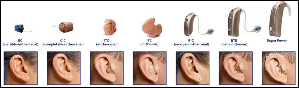 styles of hearing aid